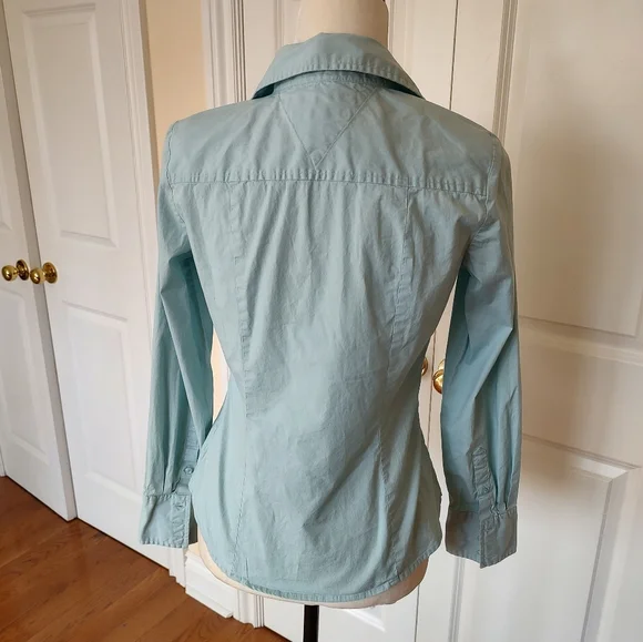 Tommy Hilfiger cotton button up blouse - Picture 7 of 12